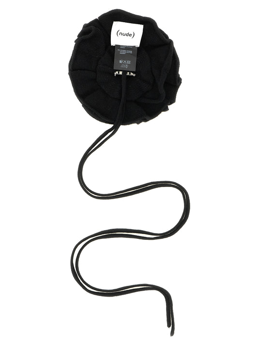 NUDE Black Wool Broch