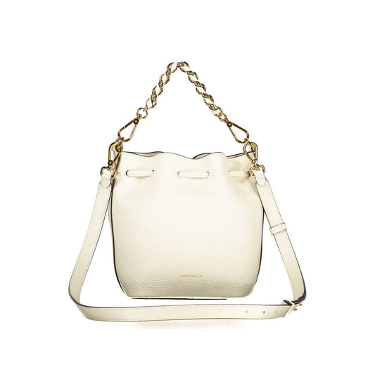Coccinelle White Leather Handbag