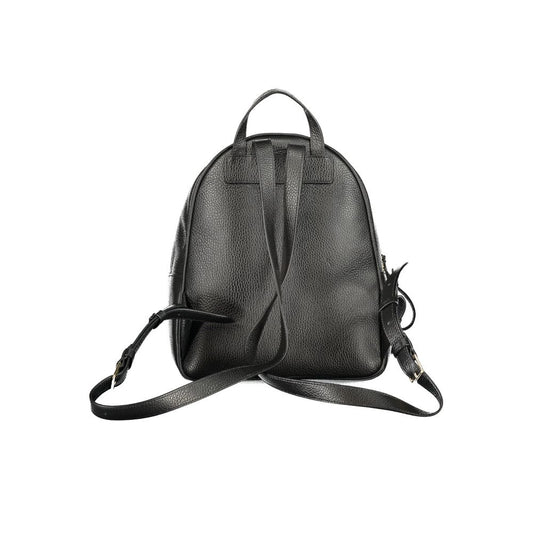 Coccinelle Black Leather Backpack
