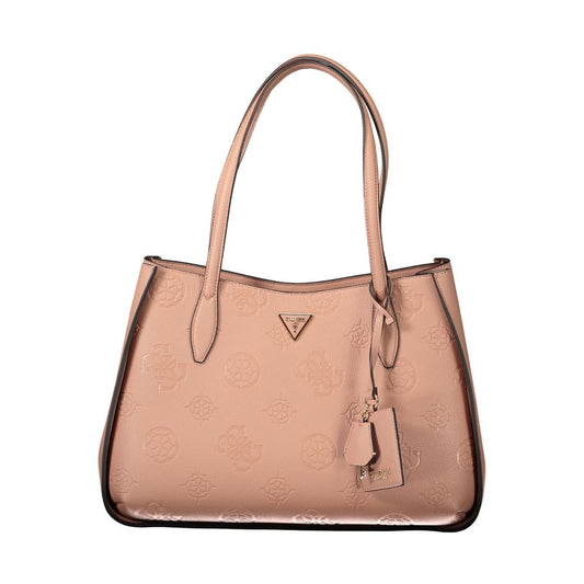 Guess Jeans Pink Polyethylene Handbag