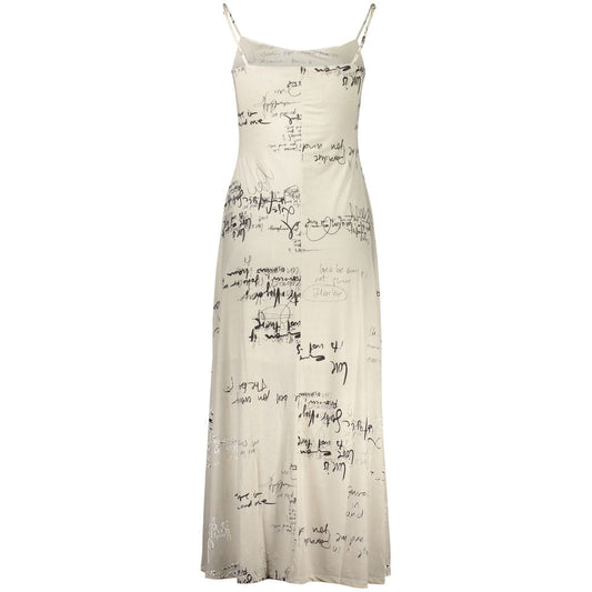 Desigual White Polyester Casual Dress