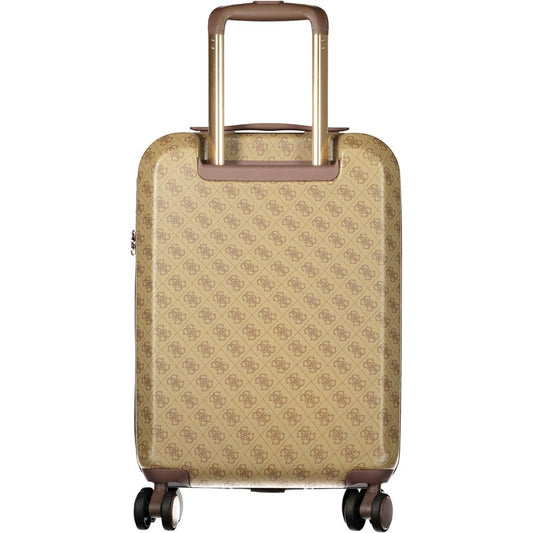 Guess Jeans Beige Plastic Luggage And Travel