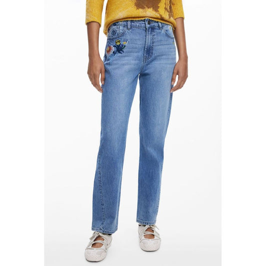Desigual Blue Cotton Jeans Denim