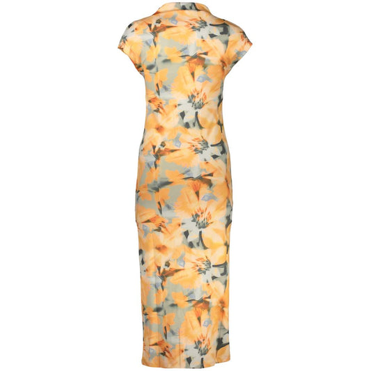 Desigual Orange Elastane Casual Dress