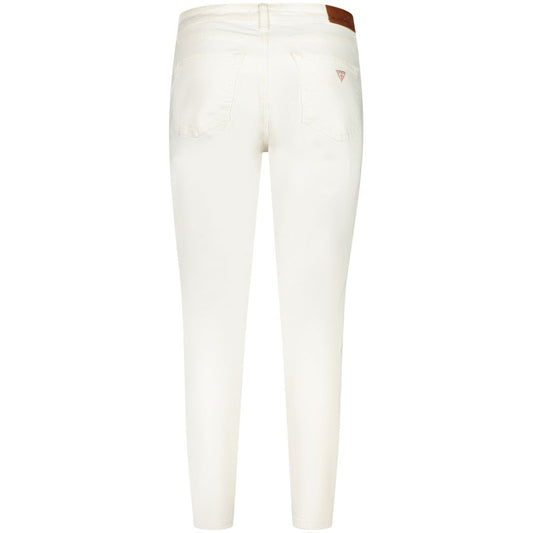 Guess Jeans White Cotton Skinny Jeans