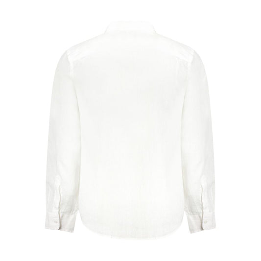 Guess Jeans White Linen Mens Shirt