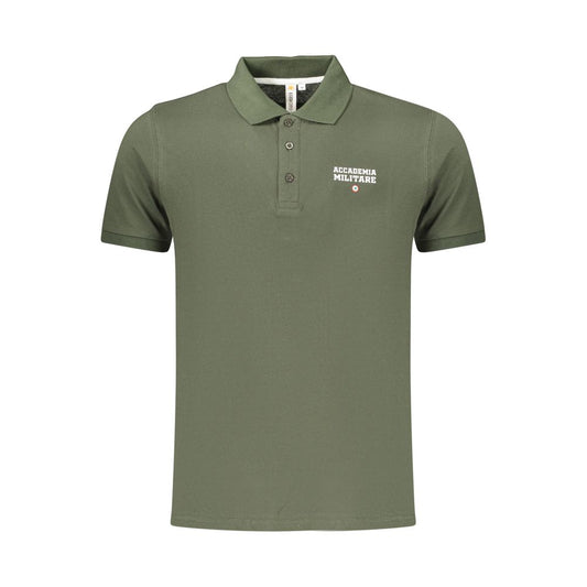 Accademia Militare Green Cotton Men's Polo
