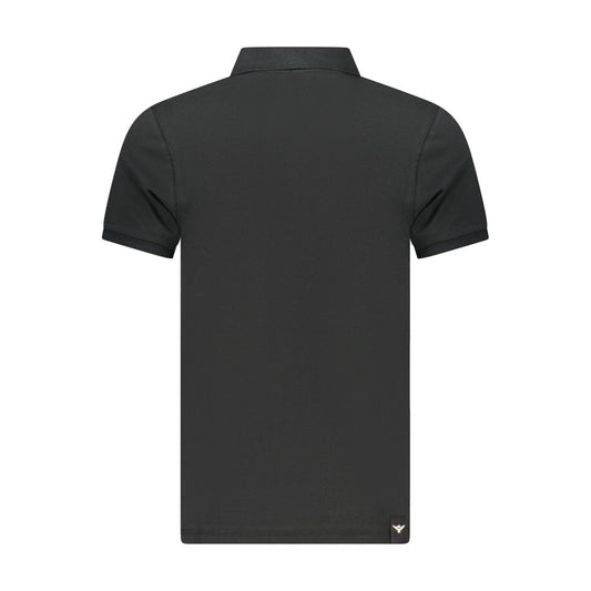 Accademia Militare Black Cotton Men's Polo Shirt