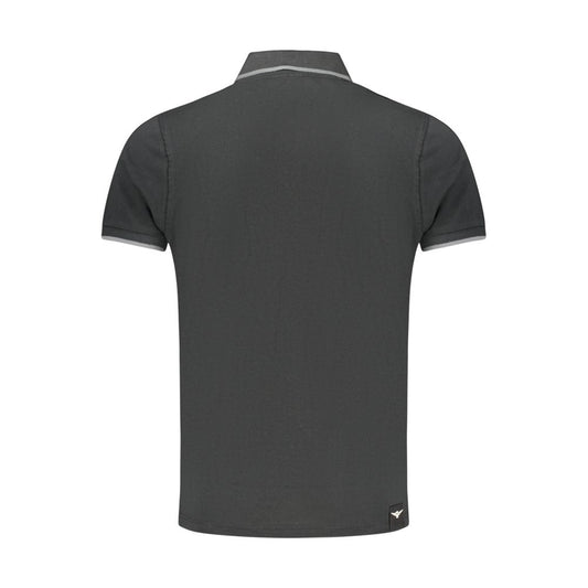 Accademia Militare Nero Cotton Men Polo