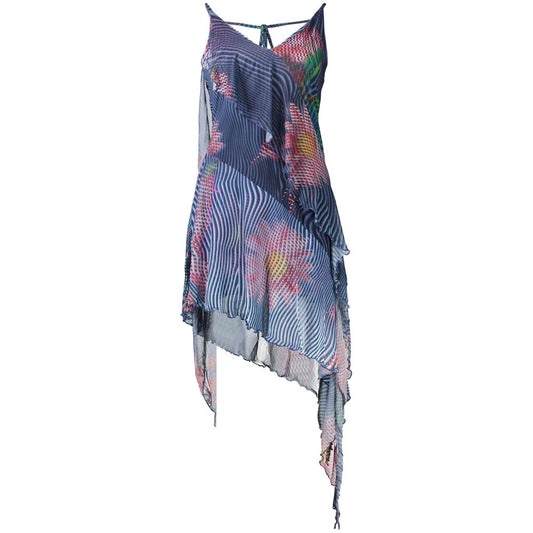 Desigual Blue Polyester Casual Dress