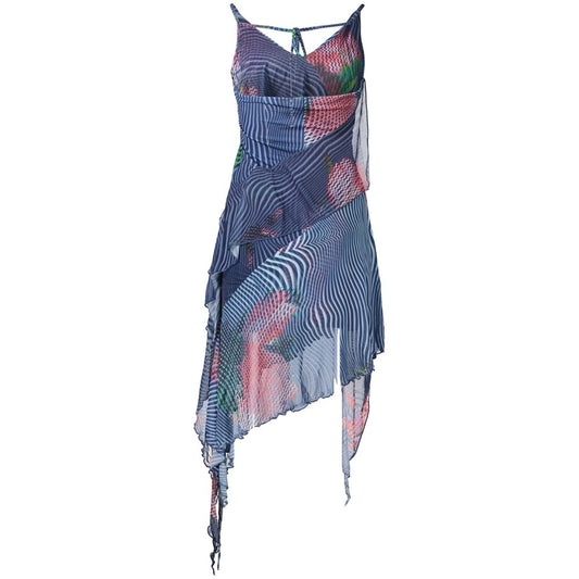 Desigual Blue Polyester Casual Dress
