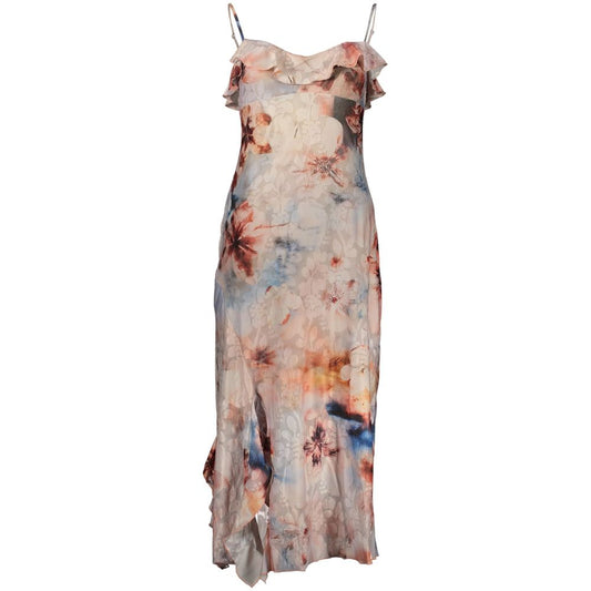 Desigual Pink Polyester Casual Dress