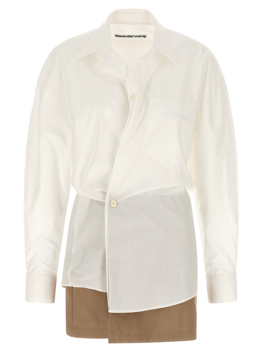 Alexander Wang White Cotton Short Dress