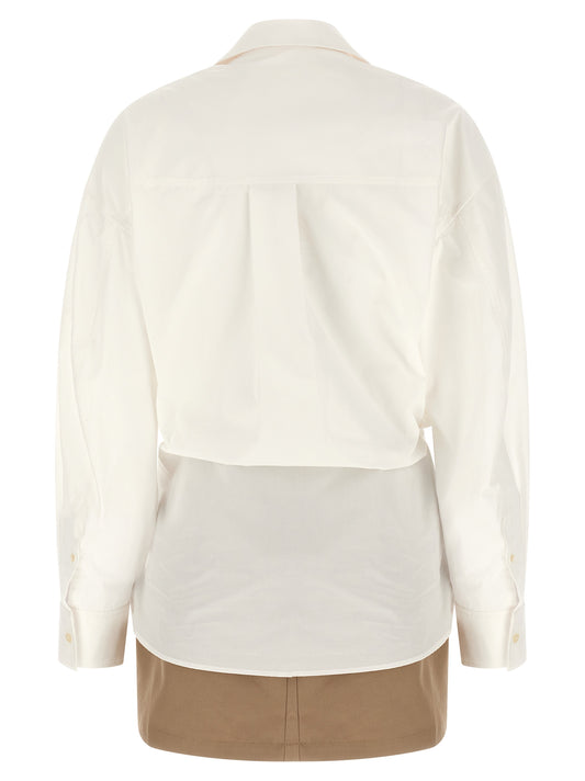 Alexander Wang White Cotton Short Dress