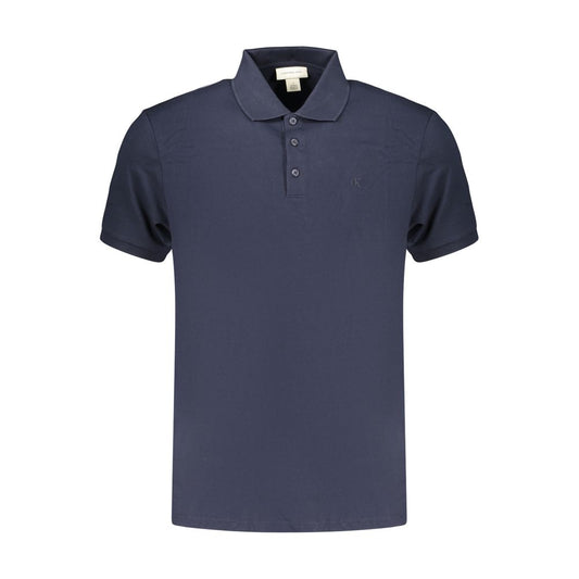 Calvin Klein Blue Cotton Men's Polo Shirt
