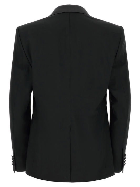 Dolce & Gabbana Black Virgin Wool Two-Piece Suit