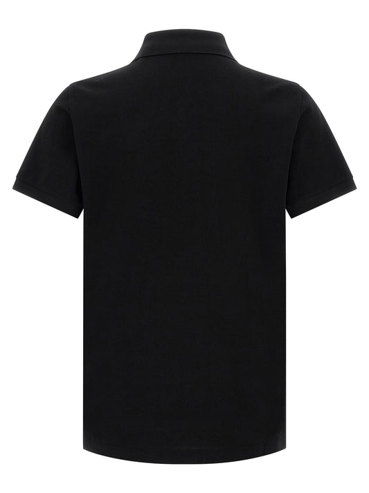 Fendi Black Cotton Polo Shirt