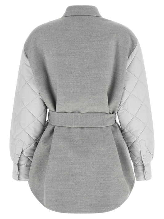 Fabiana Filippi Gray Polyester Shell Jacket