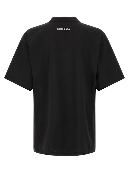 Balenciaga Black Cotton T-Shirt
