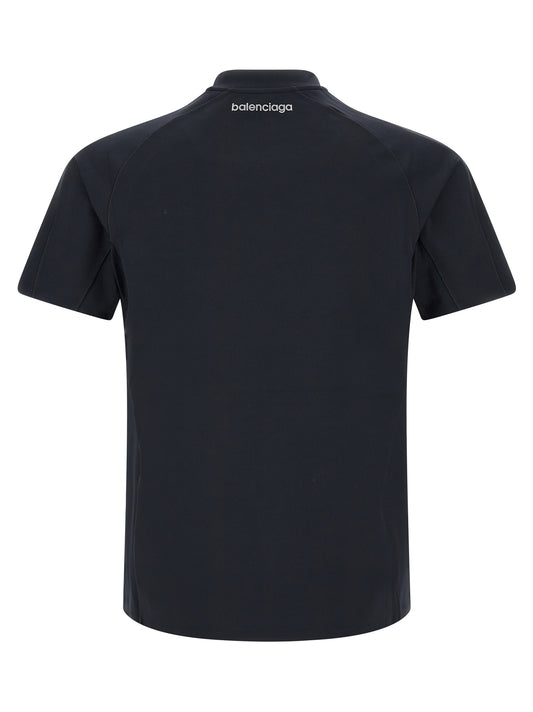 Balenciaga Blue Polyamide T-Shirt