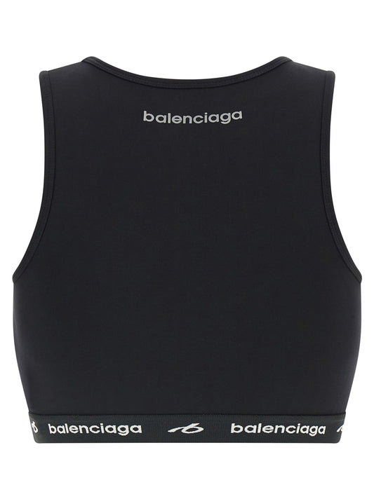 Balenciaga Black Polyamide Sport Bra