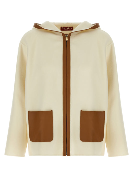 Max Mara White Virgin Wool Coat