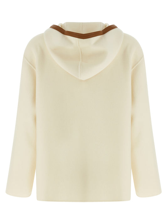 Max Mara White Virgin Wool Coat