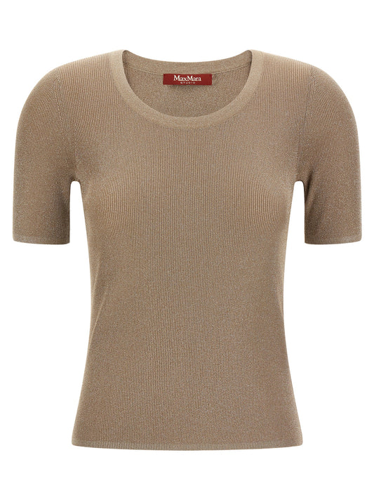 Max Mara Beige Polyamide T-Shirt