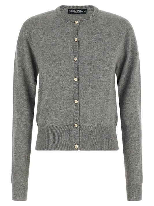 Dolce & Gabbana Gray Cashmere Cardigan