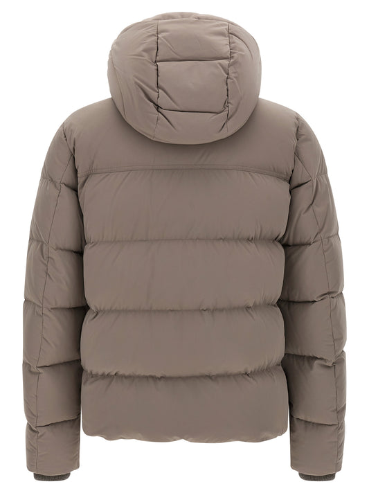 MooRER Gray Wool Bomber