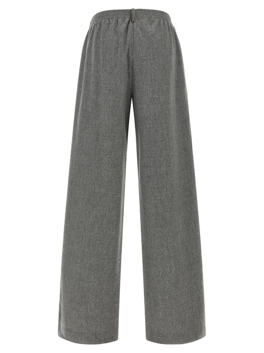 Fabiana Filippi Gray Virgin Wool Cargo Pants