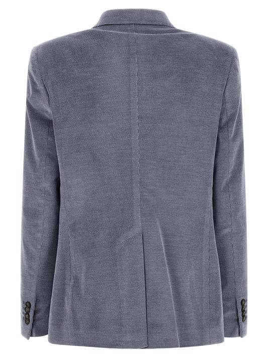 Tagliatore Blue Cotton Blazer