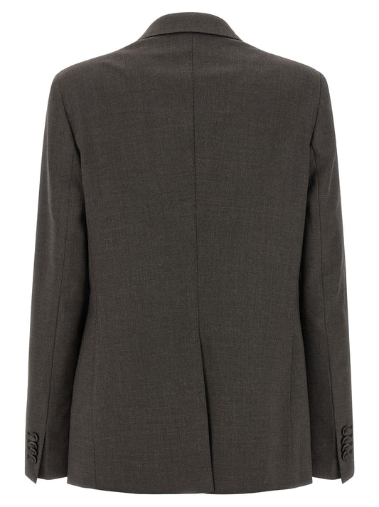 Tagliatore Gray Virgin Wool Two-Piece Suit