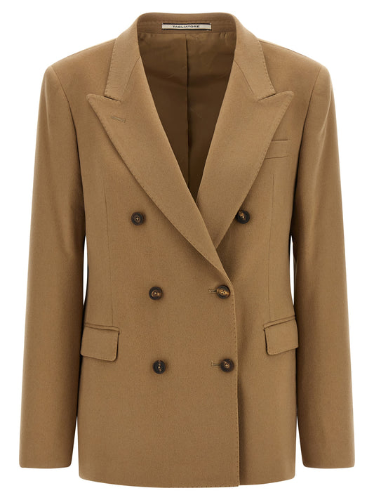 Tagliatore Beige Cashmere Blazer