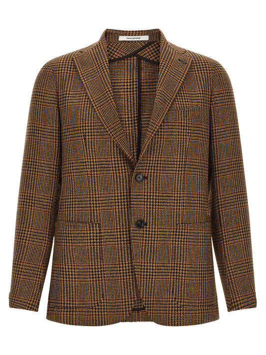 Tagliatore Brown Virgin Wool Blazer