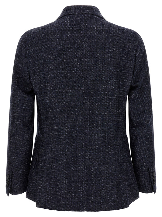 Tagliatore Blue Virgin Wool Blazer