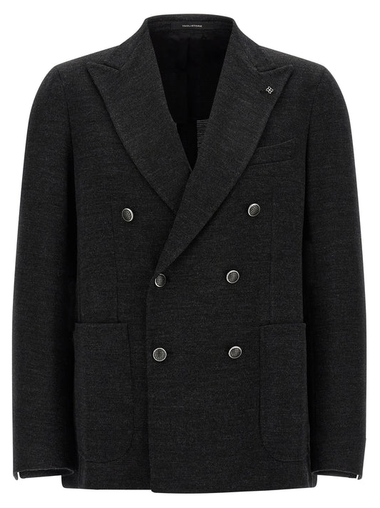Tagliatore Gray Polyester Blazer