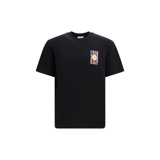 Casablanca Black Cotton T-Shirt