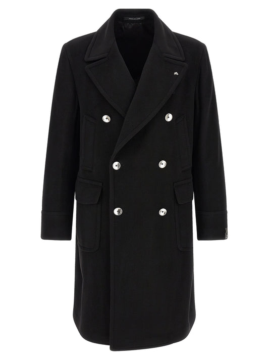 Tagliatore Black Cashmere Coat