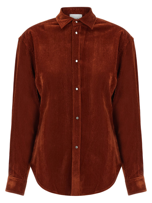 NUDE Red Viscose Blouse