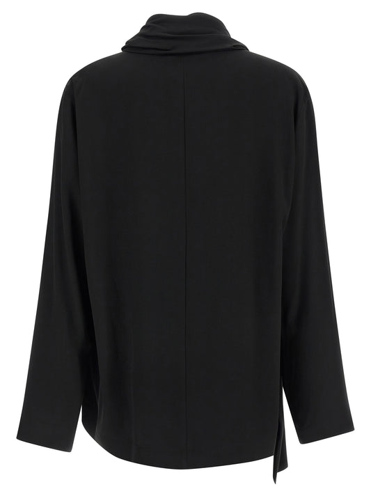 NUDE Black Viscose Blouse