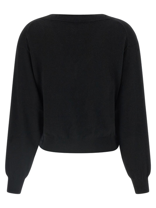 NUDE Black Wool Cardigan