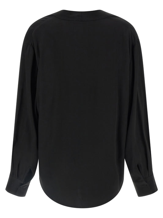 NUDE Black Viscose Blouse