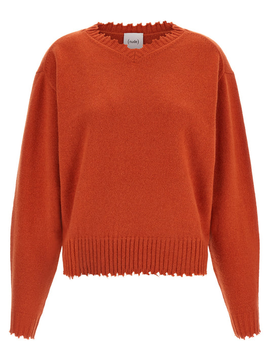 NUDE Orange Cashmere Cardigan