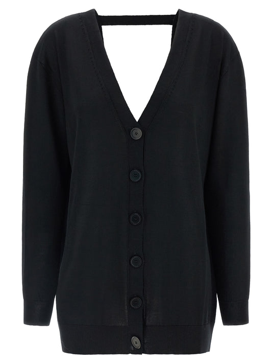 NUDE Black Wool Cardigan