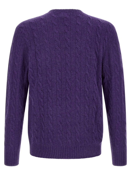 Polo Ralph Lauren Purple Wool Cardigan