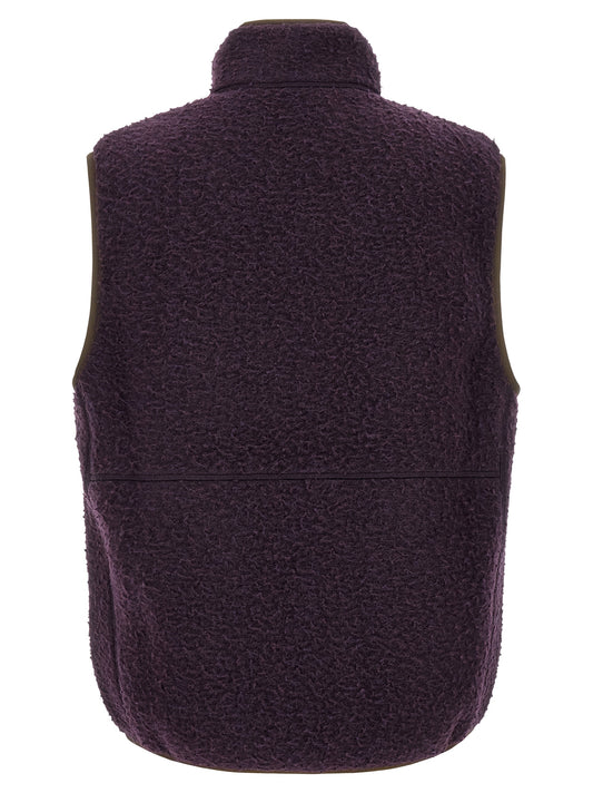 Moncler Purple Polyester Sleeveless Jacket