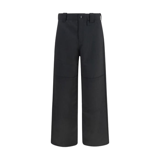 Kenzo Black Wool Oves Aries Chino Pants