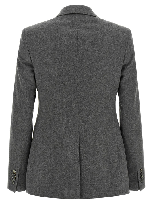Tagliatore Gray Cashmere Blazer