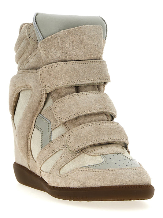 Isabel Marant Beige Leather Sneakers